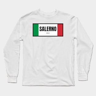 Salerno City in Italian Flag Colors Long Sleeve T-Shirt